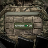 Naszywka Autosave PVC  - Olive
