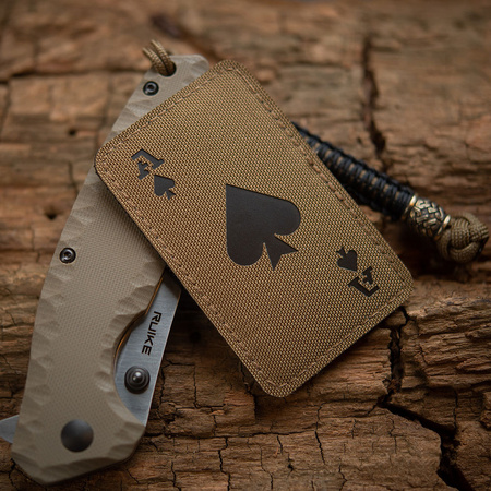 Naszywka Ace of Spades Laser Cut  - Black/Coyote