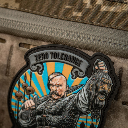 Naszywka Zero Tolerance PVC  - Grey