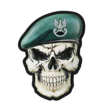 Naszywka Czaszka w Berecie Polska (Siły specjalne) - Dark Green