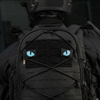 Naszywka Tiger Eyes Laser Cut (para)  - Black/Blue