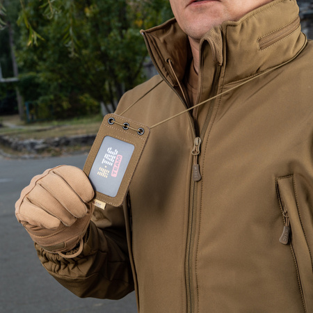 M-Tac pokrowiec na identyfikator z przezroczystym panelem  - Coyote