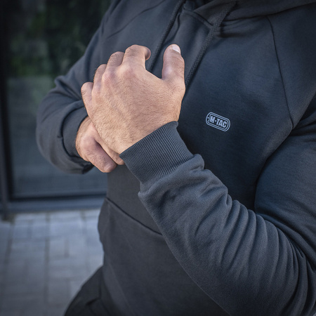 Bluza Hoodie Cotton Raglan  - Dark Navy Blue