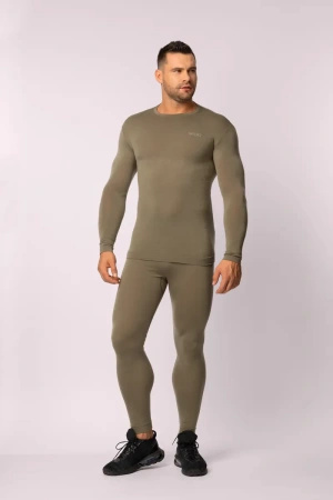 Legginsy termoaktywne MERINO, męskie - Green