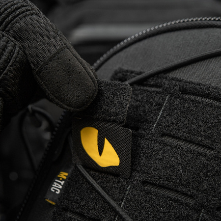 Naszywka Tiger Eyes Laser Cut (para)  - Black/Yellow