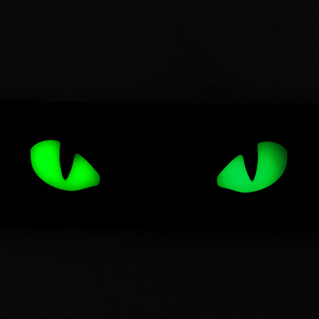 Naszywka Cat Eyes 3D PVC  - Black