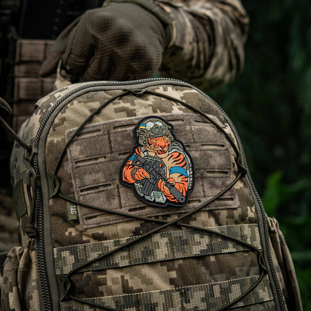 Naszywka Tiger Niebieska Opaska PVC  - MM14