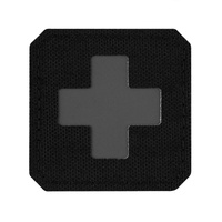 Naszywka Medic Cross Laser Cut  - Black/Grey