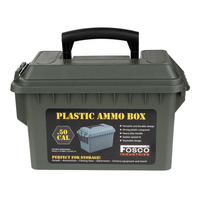 Fosco Industries - Skrzynka amunicyjna Ammo Box .50 cal - 9,6 L - Polimer - Zielony - 465202