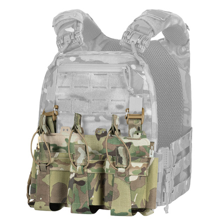 Przeedni Panel na Kamizelkę Taktyczną Cuirass QRS na 3 Magazynki  - Multicam