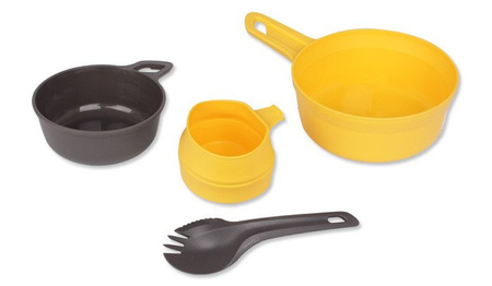 Wildo - Zestaw biwakowy Adventurer Kit - Lemon / Dark Grey