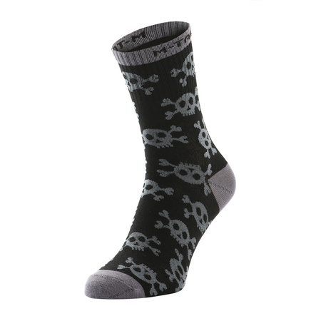 Lekkie Skarpetki mk.3 Pirate Skull  - Black