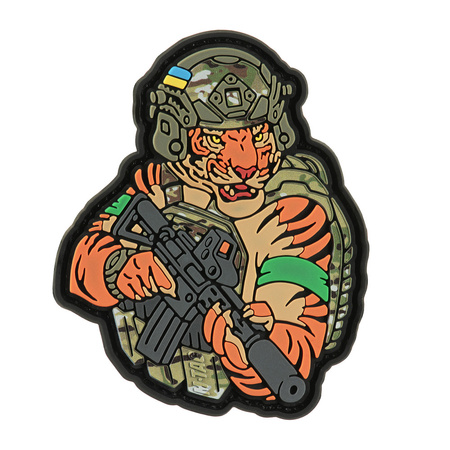 Naszywka Tiger Zielona Opaska PVC  - MC