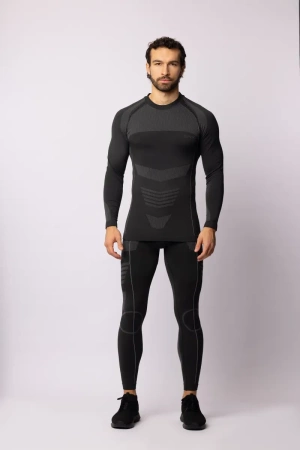 Koszulka termoaktywna THERMO-EVO, rękaw długi, męska - Grey / Light Grey