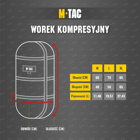 Worek kompresyjny Medium  - Black