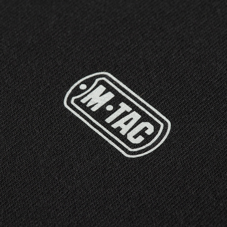 Bluza Hoodie Cotton Raglan  - Black