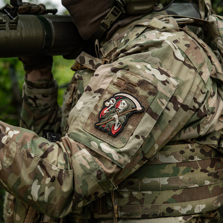 Naszywka Time PCV  - Black/Olive