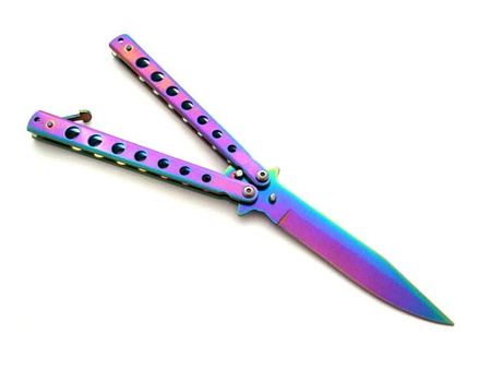 Nóż Motylek  Rainbow N-495B