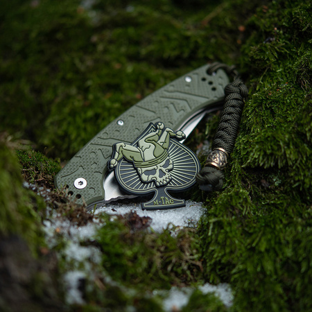 Naszywka Ace of Spades 3D PVC  - Black/Olive