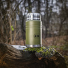 Termos na jedzenie z składaną łyżką ze stali nierdzewnej 750 Ml  - Olive