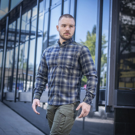 Koszula Redneck Shirt  - Olive/Navy Blue