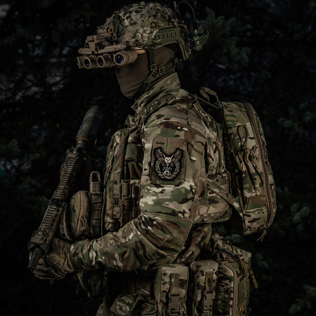 Naszywka Sowa (Haftowana)  - Black