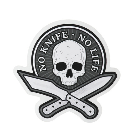 Naklejka No Knife - No Life  - Black