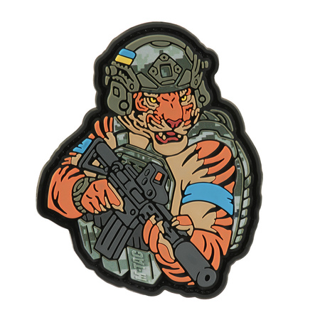 Naszywka Tiger Niebieska Opaska PVC  - MM14