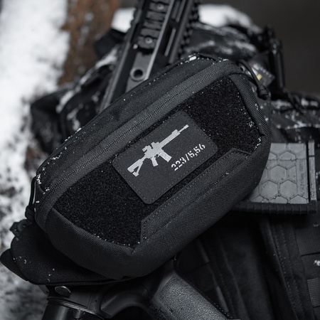 Naszywka AR-15 223/5,56  - Black/Grey