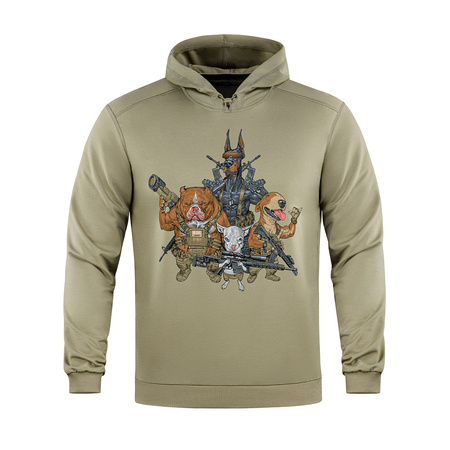 Bluza Hoodie Rex Team  - Tan