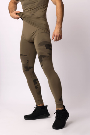 Legginsy termoaktywne TACTICAL, męskie - Forest Green