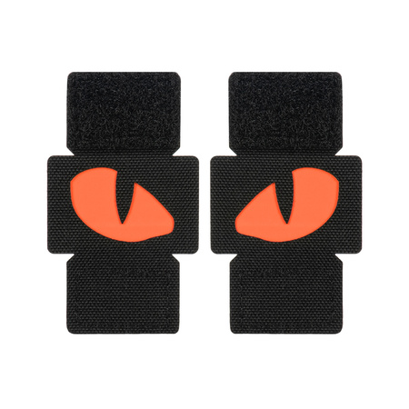 Naszywka Tiger Eyes Laser Cut (para)  - Black/Red