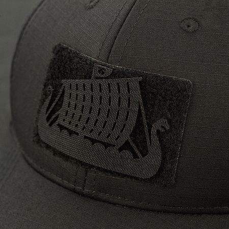 Naszywka Drakkar cięta Laser cut  - Black