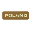 Naszywka Poland 25x80 Laser Cut  - Coyote/GID