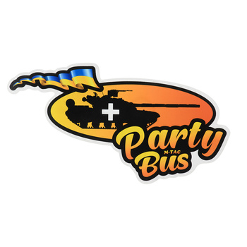 M-Tac Naklejka Party Bus Large - Yellow/Orange