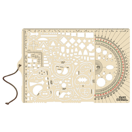 Ecopybook Tactical Linijka Big Protractor NATO  - Color