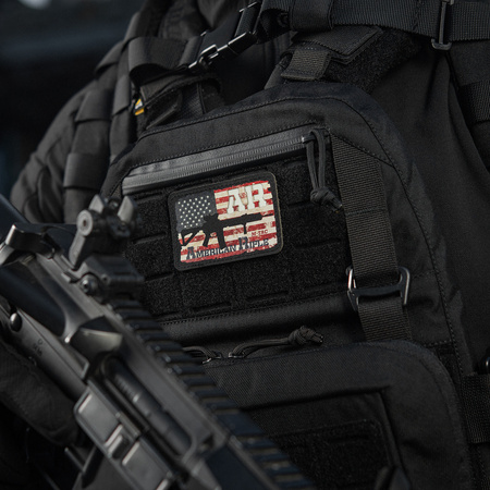 M-Tac Naszywka AR-15 American Rifle (80x50 mm)  - Black/GID