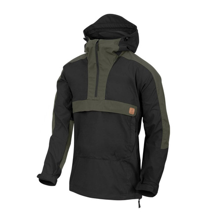 Helikon - Anorak Woodsman® Jacket - Czarny / Taiga Green - KU-WDN-DC-0109A