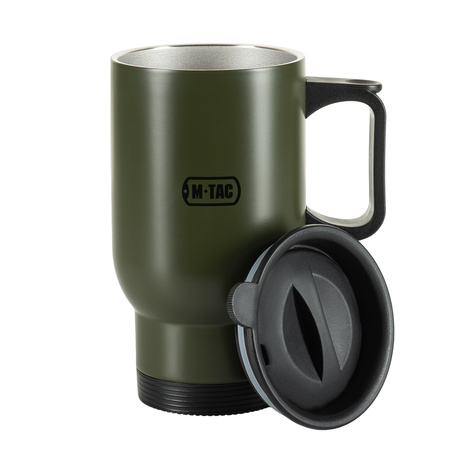 Kubek termiczny z pokrywą 450 Ml  - Olive