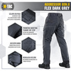M-Tac Spodnie taktyczne Aggressor Gen.II Flex  - Dark Grey