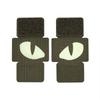 Naszywka Tiger Eyes Laser Cut (para)  - Ranger Green