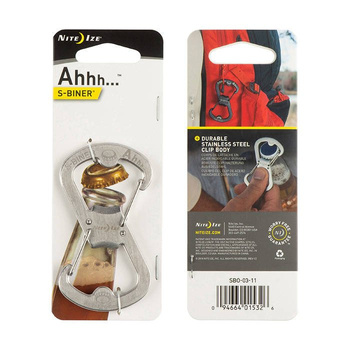 Nite Ize - S-Biner Ahhh Bottle Opener - Stalowy - SBO-03-11