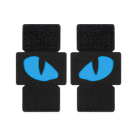 Naszywka Tiger Eyes Laser Cut (para)  - Black/Blue
