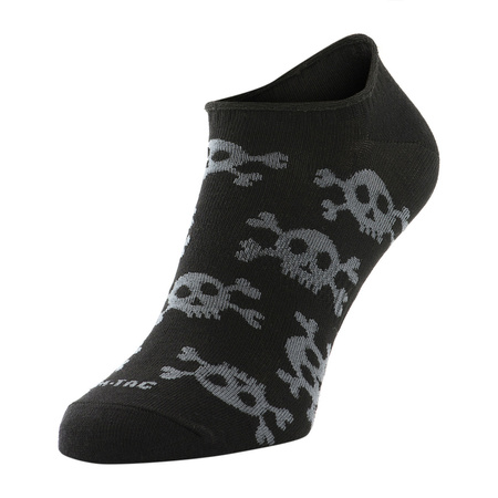 Lekkie letnie Skarpetki Pirate Skull  - Black