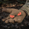 Naszywka Tiger Eyes Laser Cut (para)  - Coyote/Red