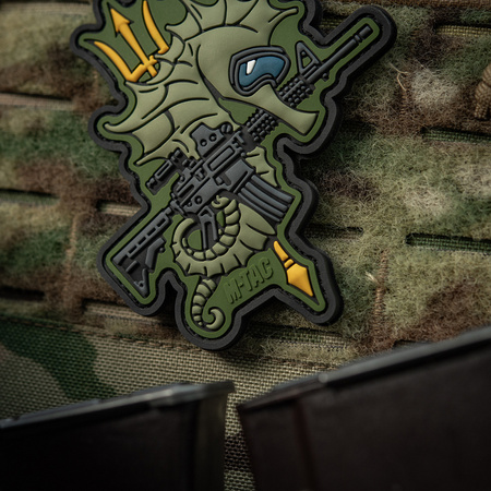 Naszywka Konik Morski (PVC)  - Olive