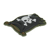 Naszywka Jolly Roger PVC  - Olive/Black