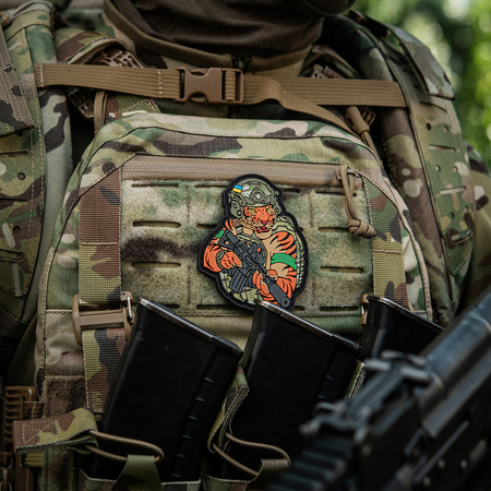 Naszywka Tiger Zielona Opaska PVC  - MC