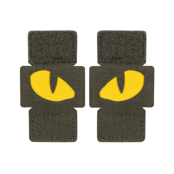 Naszywka Tiger Eyes Laser Cut (para) - Ranger Green/Yellow