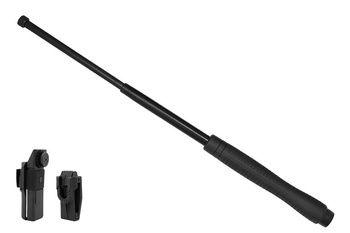 ESP - Hartowana pałka teleskopowa z kaburą - 16" - Rękojeść ergonomiczna - Czarny - ExB-16HE BLK BH-54